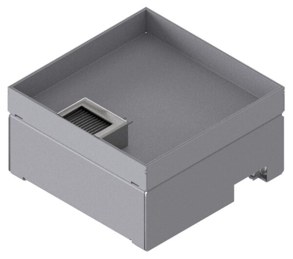 Produktbild UBD 212 302  -  Unterflur-Bodendose UBD 210 inkl. Deckel mit Kante, geschlossen, 30mm Vertiefung und 1 Bürstenauslass